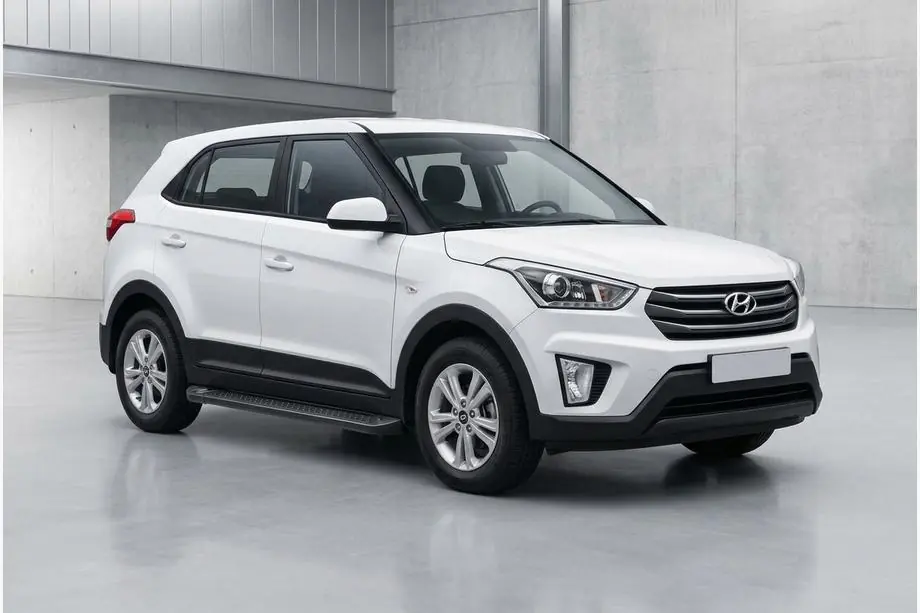 Hyundai Creta 2014–2020 Allmond Black sivuportaat (2 kpl, alumiini) Image