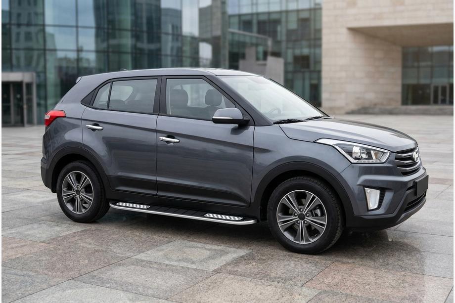 Hyundai Creta 2014–2020 Tayga V2 sivukynnykset (2 kpl, alumiini) Image