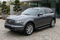 Infiniti FX 2003–2008 Sivuastinlaudat Bosphore Grey (2 kpl, alumiini) kuva 1