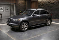 Infiniti FX 2003–2008 Bosphore Black -sivuastinlaudat (2 kpl, alumiini) kuva 1