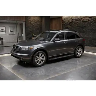 Bosphore Black -sivuastinlaudat (2 kpl, alumiini) Infiniti FX 2003–2008 kuva 1