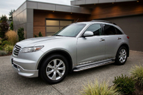Infiniti FX 2003–2008 Sivuporraslaudat Maydos V2 (2 kpl, alumiini) kuva 1