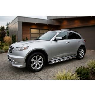 Sivuporraslaudat Maydos V2 (2 kpl, alumiini) Infiniti FX 2003–2008 kuva 1