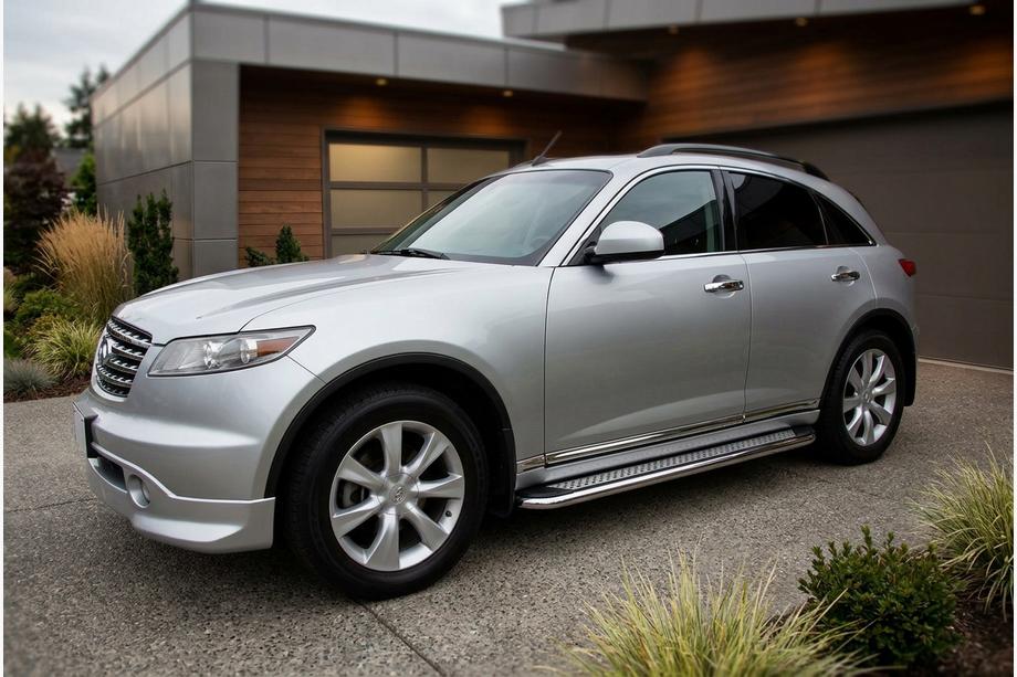 Infiniti FX 2003–2008 Sivuporraslaudat Maydos V2 (2 kpl, alumiini) Image