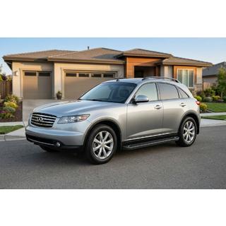 Allmond Black sivuportaat (2 kpl, alumiini) Infiniti FX 2003–2008 kuva 1