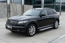 Infiniti FX 2003–2008 Allmond Grey -sivukynnykset (2 kpl, alumiini) kuva 1