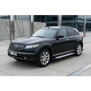 Allmond Grey -sivukynnykset (2 kpl, alumiini) Infiniti FX 2003–2008 kuva 1