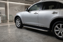 Infiniti FX 2003–2008 BlackLine-sivuporrast (2 kpl, alumiini) kuva 1