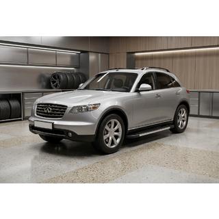 RedLine sivuastinlaudat (2 kpl, alumiini) Infiniti FX 2003–2008 kuva 1