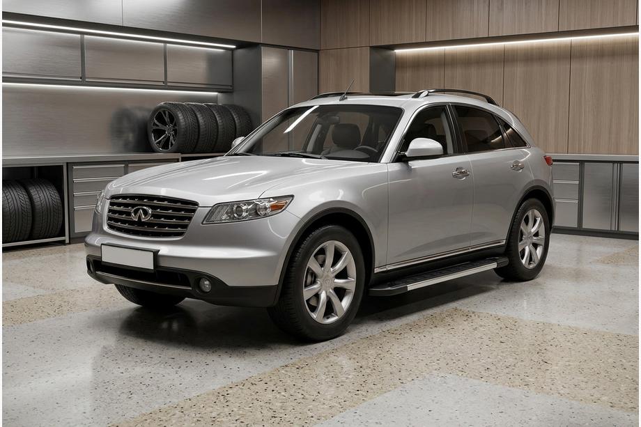 Infiniti FX 2003–2008 RedLine sivuastinlaudat (2 kpl, alumiini) Image