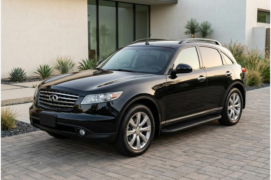 Infiniti FX 2003–2008 Sivukynnykset Tayga Black (2 kpl, alumiini) Image