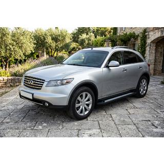 Sivuporrastangot Vision New Black (2 kpl, alumiini) Infiniti FX 2003–2008 kuva 1