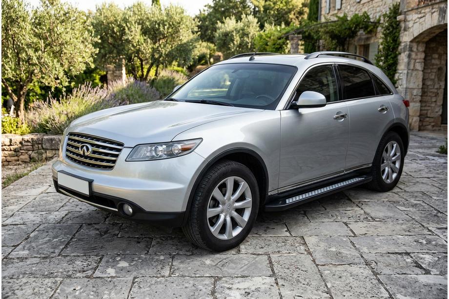 Infiniti FX 2003–2008 Sivuporrastangot Vision New Black (2 kpl, alumiini) Image