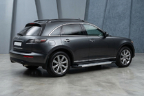 Infiniti FX 2003–2008 Sivuaskelmat Vision New Grey (2 kpl, alumiini) kuva 1