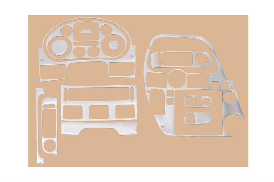 DAF XF105 2005–2013 Kojelaudan listat (alumiinilook) Image