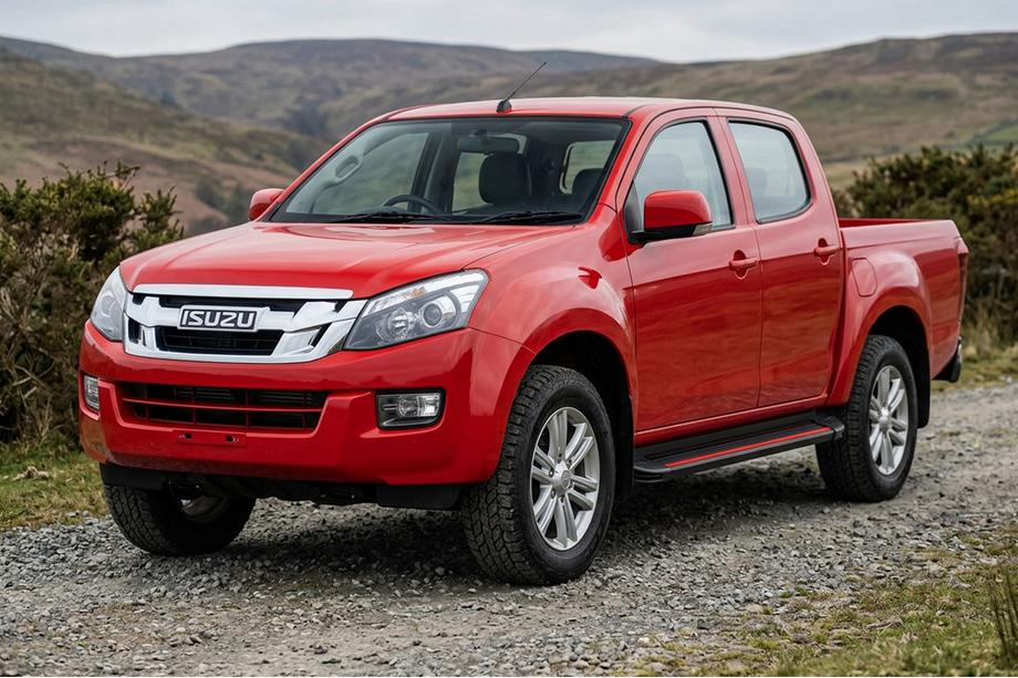 Isuzu D-Max 2011–2019 Sivuporrassarja Maya Red (2 kpl, alumiini) Image