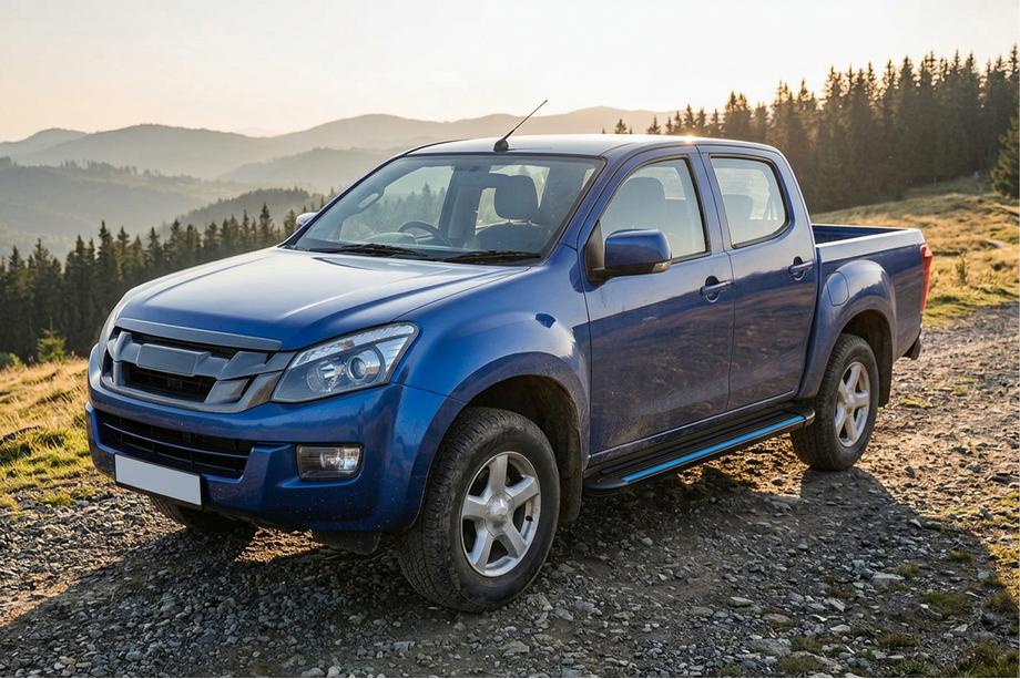 Isuzu D-Max 2011–2019 Maya Blue sivuportaat (2 kpl, alumiini) Image
