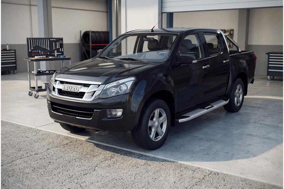 Isuzu D-Max 2011–2019 Mevsim Grey sivuporrastangot (2 kpl, alumiini) Image