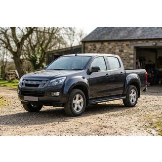 Allmond Black sivuportaat (2 kpl, alumiini) Isuzu D-Max 2011–2019 kuva 1