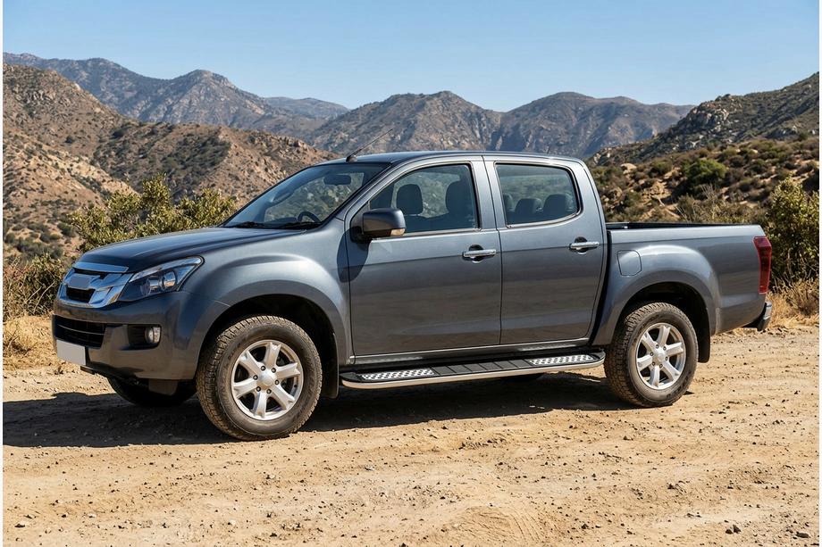 Isuzu D-Max 2011–2019 Tayga V2 sivukynnykset (2 kpl, alumiini) Image