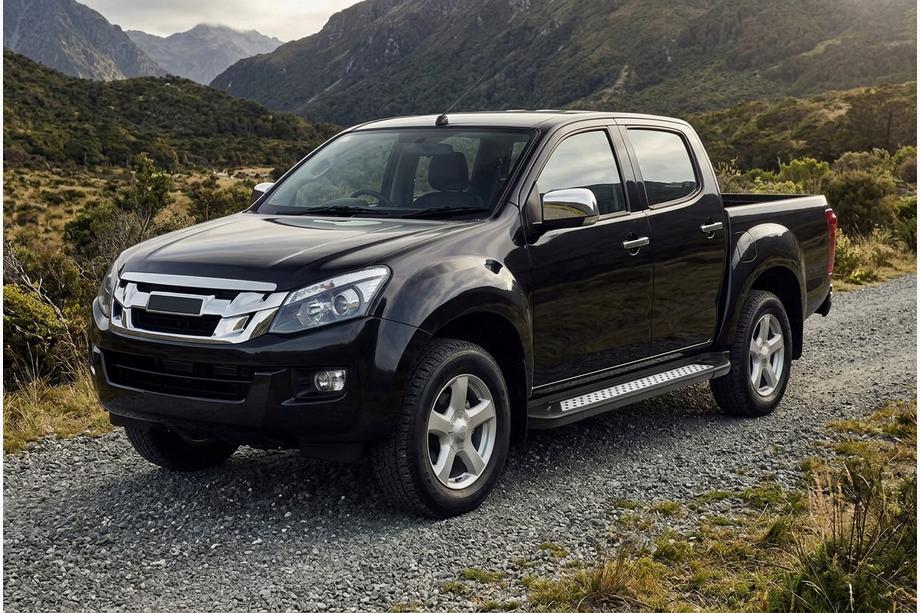 Isuzu D-Max 2011–2019 Sivuporrastangot Vision New Black (2 kpl, alumiini) Image