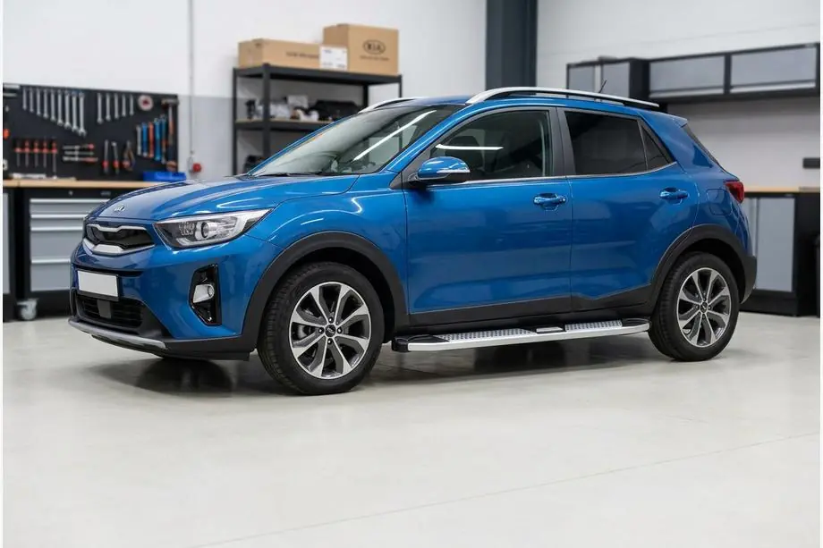 Kia Stonic 2017– Mevsim Grey sivuporrastangot (2 kpl, alumiini) Image