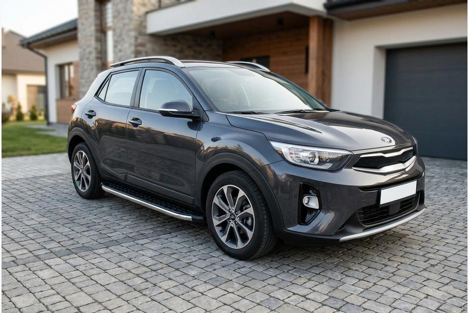 Kia Stonic 2017– BlackLine-sivuporrast (2 kpl, alumiini) Image