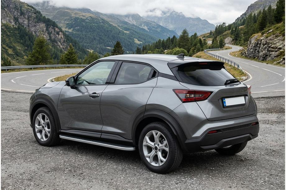 Nissan Juke 2020– Sivuportaat Tayga Grey (2 kpl, alumiini) Image
