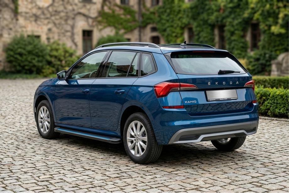 Skoda Kamiq 2019– Maya Blue sivuportaat (2 kpl, alumiini) Image