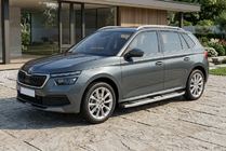 Skoda Kamiq 2019– Mevsim Grey sivuporrastangot (2 kpl, alumiini) kuva 1