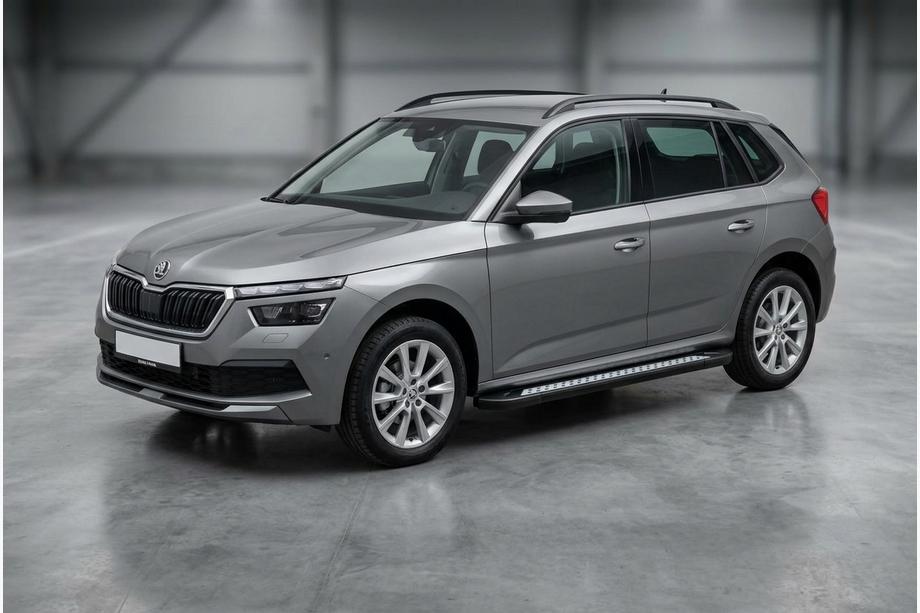 Skoda Kamiq 2019– Sivuporrastangot Vision New Black (2 kpl, alumiini) Kuva 1