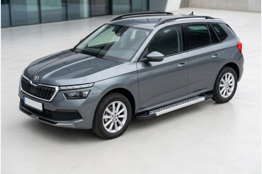 Skoda Kamiq 2019– Sivuaskelmat Vision New Grey (2 kpl, alumiini) Image