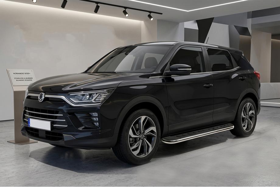 SsangYong Korando 2019– Maydos V1 sivukynnykset (2 kpl, alumiini) Image