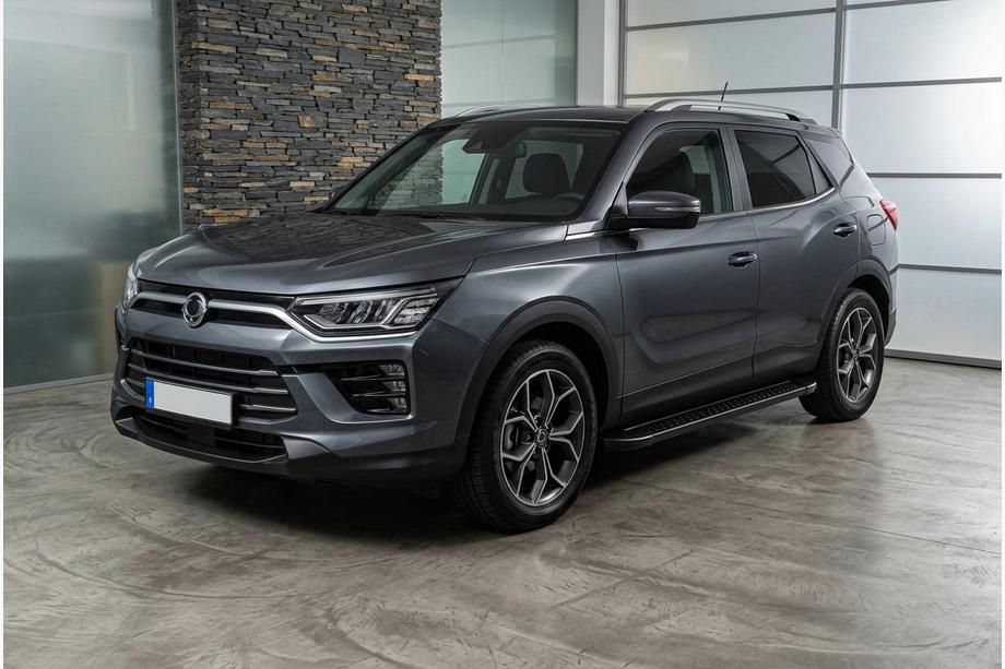 SsangYong Korando 2019– Allmond Black sivuportaat (2 kpl, alumiini) Image