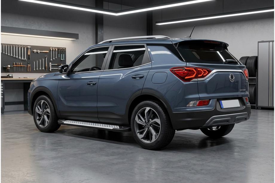SsangYong Korando 2019– Allmond Grey -sivukynnykset (2 kpl, alumiini) Kuva 1