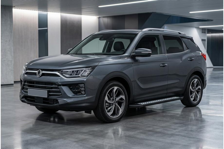 SsangYong Korando 2019– Sivuporrastangot Vision New Black (2 kpl, alumiini) Image