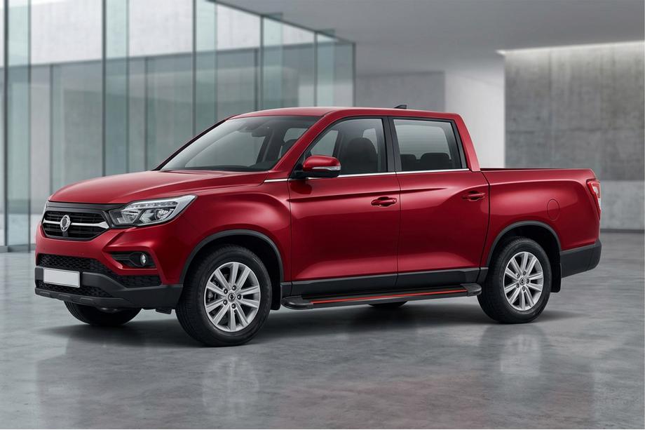 SsangYong Musso II 2018– Sivuporrassarja Maya Red (2 kpl, alumiini) Image
