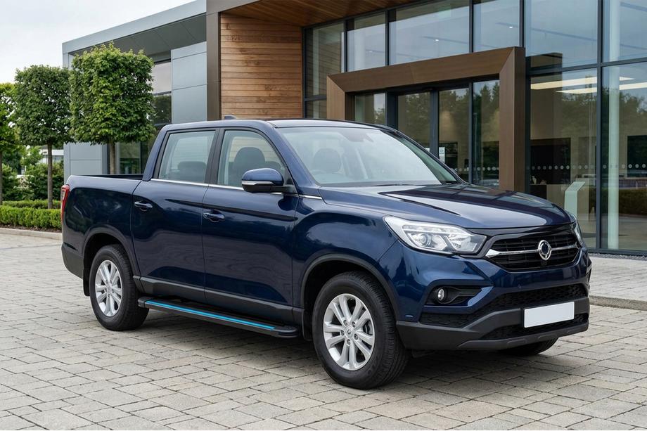 SsangYong Musso II 2018– Maya Blue sivuportaat (2 kpl, alumiini) Image