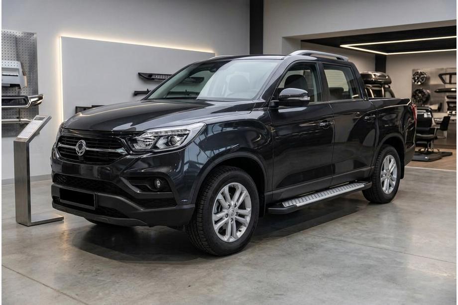 SsangYong Musso II 2018– Allmond Grey -sivukynnykset (2 kpl, alumiini) Image