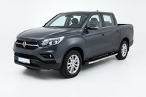 SsangYong Musso II 2018– BlackLine-sivuporrast (2 kpl, alumiini) kuva 1