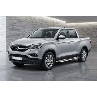 Tayga V2 sivukynnykset (2 kpl, alumiini) SsangYong Musso II 2018– kuva 1