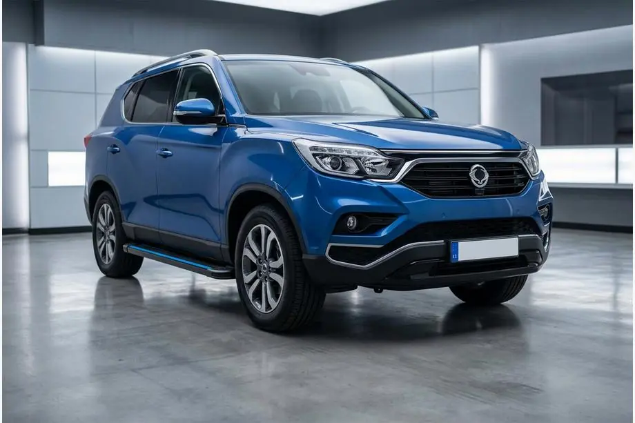 SsangYong Rexton II 2017– Maya Blue sivuportaat (2 kpl, alumiini) Image