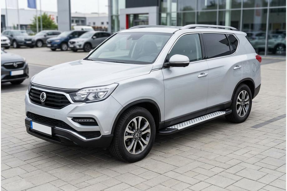 SsangYong Rexton II 2017– Allmond Grey -sivukynnykset (2 kpl, alumiini) Image