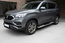 SsangYong Rexton II 2017– Tayga V2 sivukynnykset (2 kpl, alumiini) kuva 1