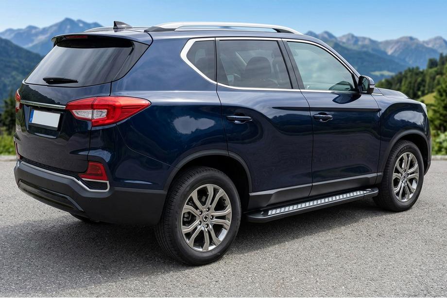SsangYong Rexton II 2017– Sivuporrastangot Vision New Black (2 kpl, alumiini) Image