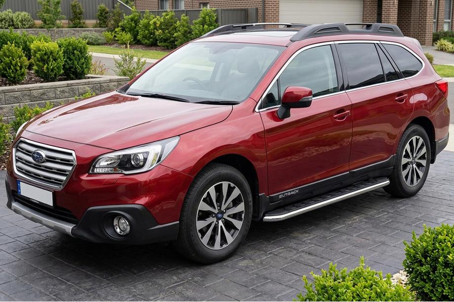 Subaru Outback 2014–2019 Maydos V1 sivukynnykset (2 kpl, alumiini) Image