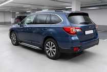 Subaru Outback 2014–2019 Rainbow sivuportaat (2 kpl, alumiini) kuva 1