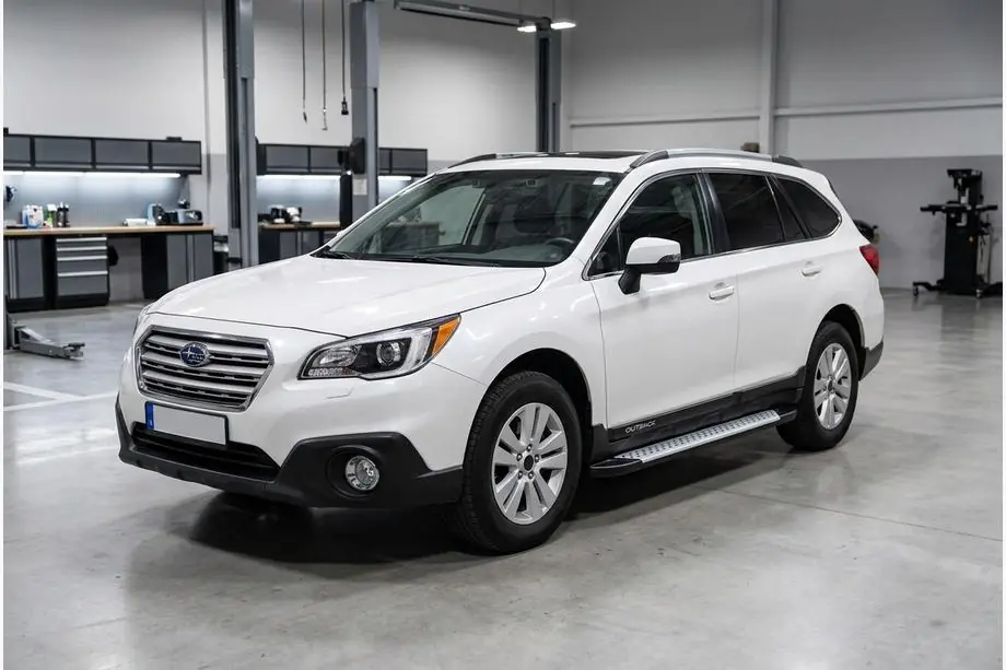 Subaru Outback 2014–2019 Allmond Grey -sivukynnykset (2 kpl, alumiini) Image