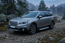 Subaru Outback 2014–2019 Sivuaskelmat Vision New Grey (2 kpl, alumiini) kuva 1