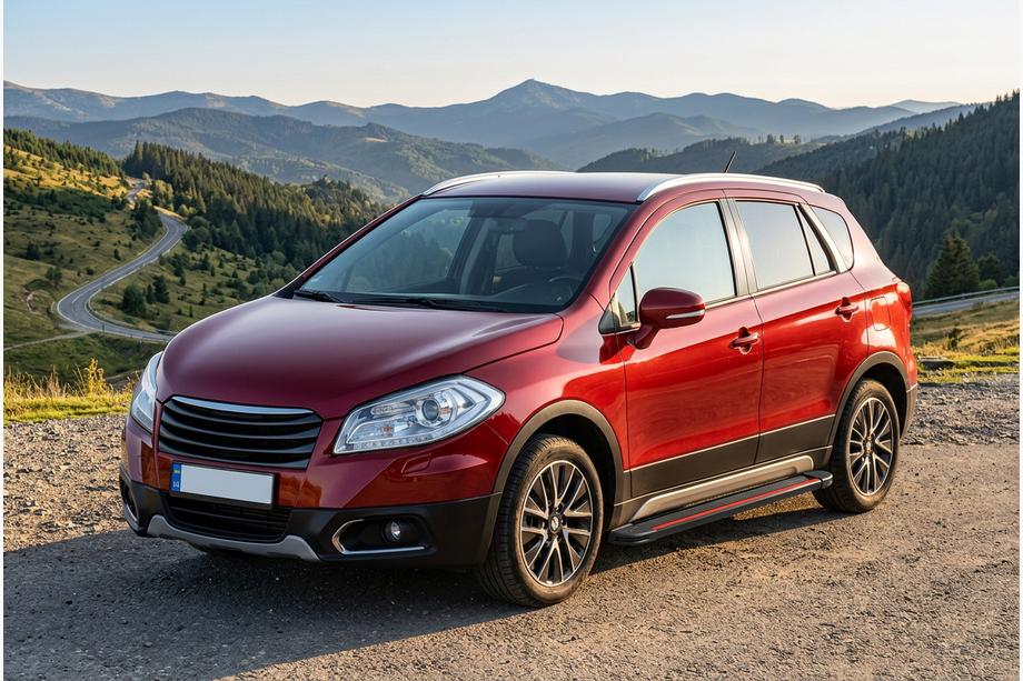 Suzuki SX4 S-Cross 2013–2016 Sivuporrassarja Maya Red (2 kpl, alumiini) Image